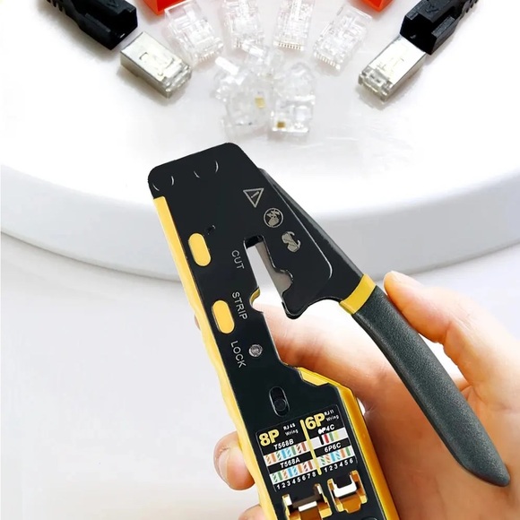 RJ45 Network Crimper 3 in 1 Crimp CAT8/7/6A/6/5E - Picture 3 of 13